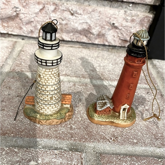 Lefton Other - Lefton Boston Lighthouse and Ponce De Leon Lighthouse Ornaments